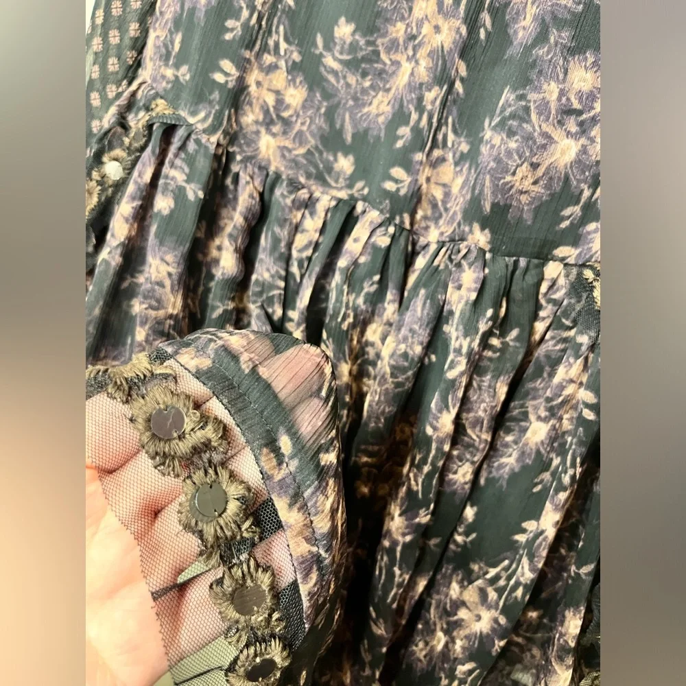 Free People Elsie‎ Midnight Garden Floral Dress
